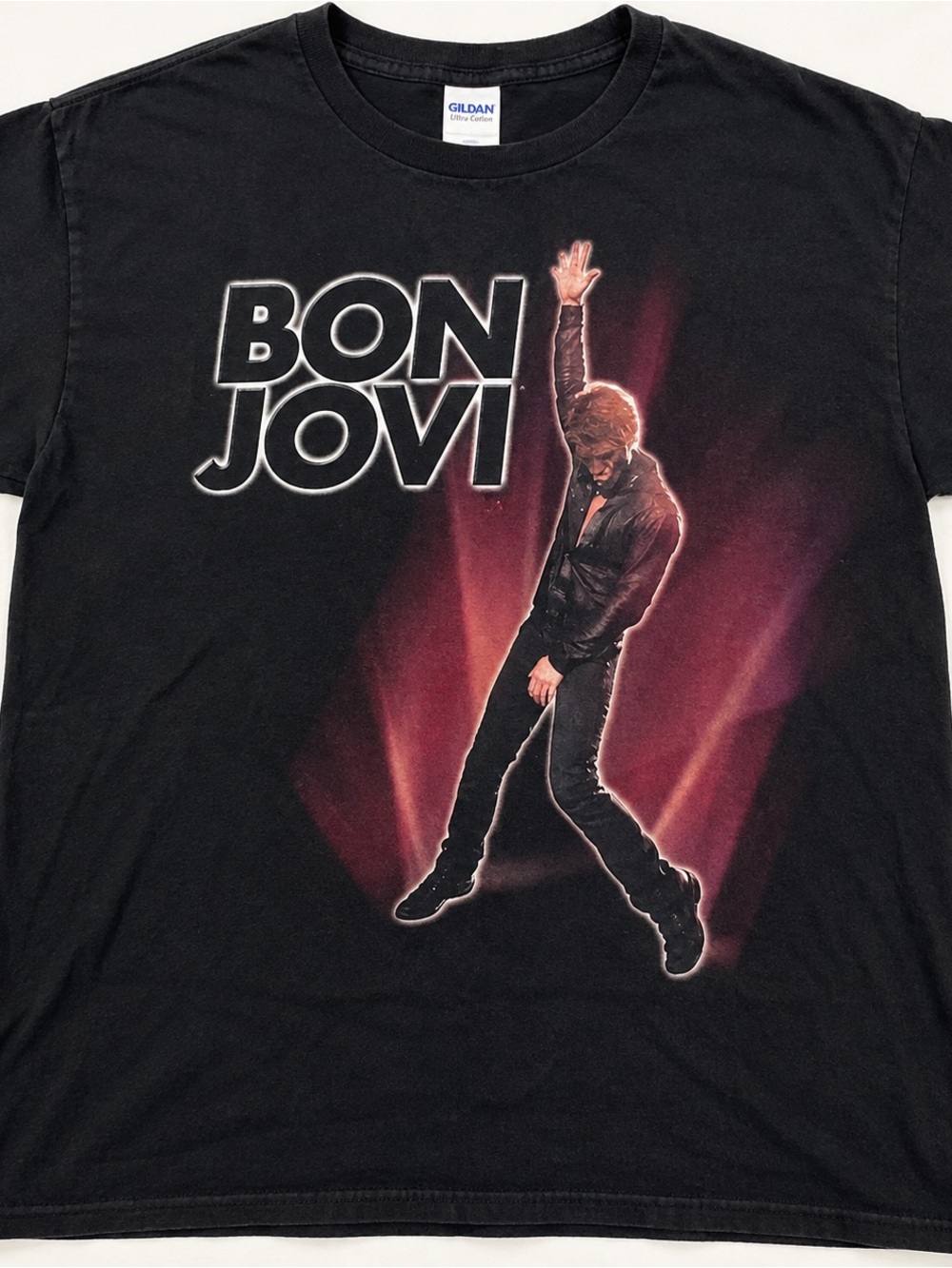 Bon Jovi Concert T Shirt Men’s Large Double Sided 2010 Meadowlands Tour Tee
